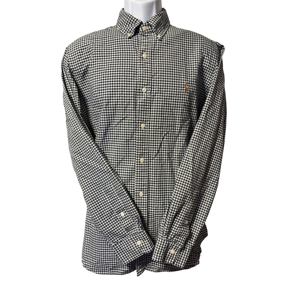 Polo Ralph Lauren Men's Classic Fit Gingham‎ Button Down Shirt Size L